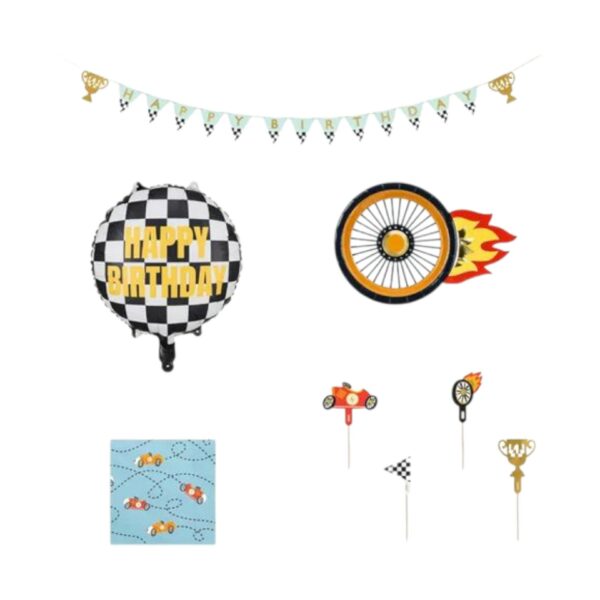 🚗🏁 Car Party Set – Mix (5 items)