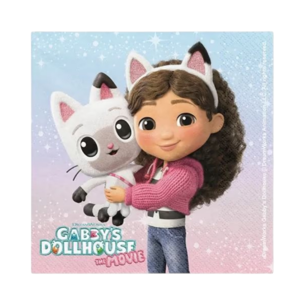 🐱 Gabby’s Dollhouse Paper Napkins (Mix, 33x33cm) 🎀