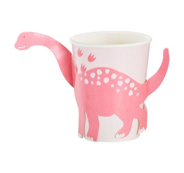 Paper Cup – Pop Out Dinosaur – Pink 🦖💗