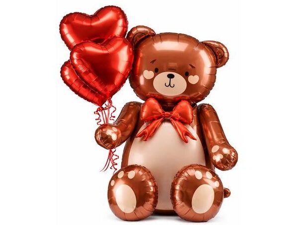 ❤️🎈 Valentine’s Balloon Decoration – Teddy Love 🧸❤️ 💘✨