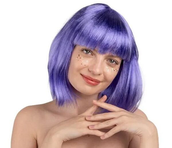 Cleopatra Style Wig – Purple 👑💜