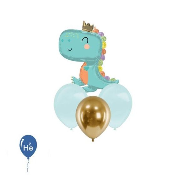 🎉 SuperShape Babysaurus Foil Balloon Bouquet 🦖