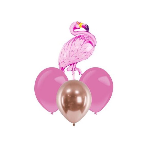 🦩 Tropical Flamingo Balloon Bouquet – Pink Paradise! 🌴🎉