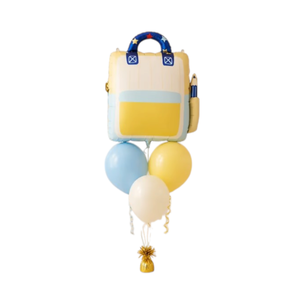 🎒 Back to School Balloon Bouquet – Backpack Foil Balloon 🎈